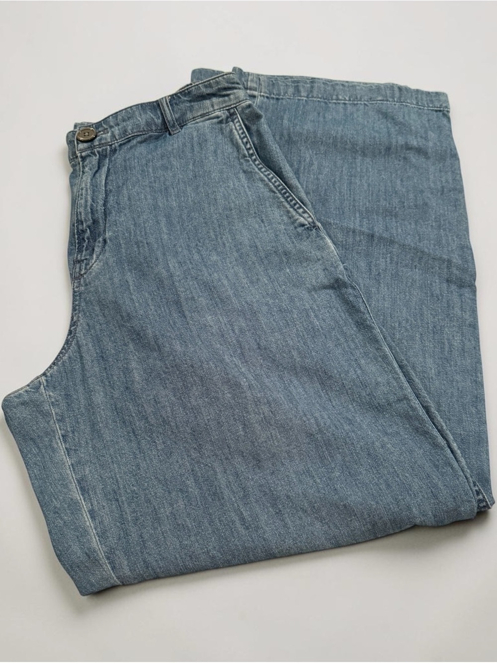 Madewell Spring 2026 Wide Leg Blue Denim Trouser - Picture 4 of 4